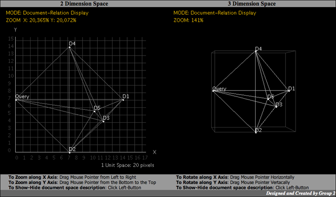 Document Similarity In Space | Web Application Screenshot
